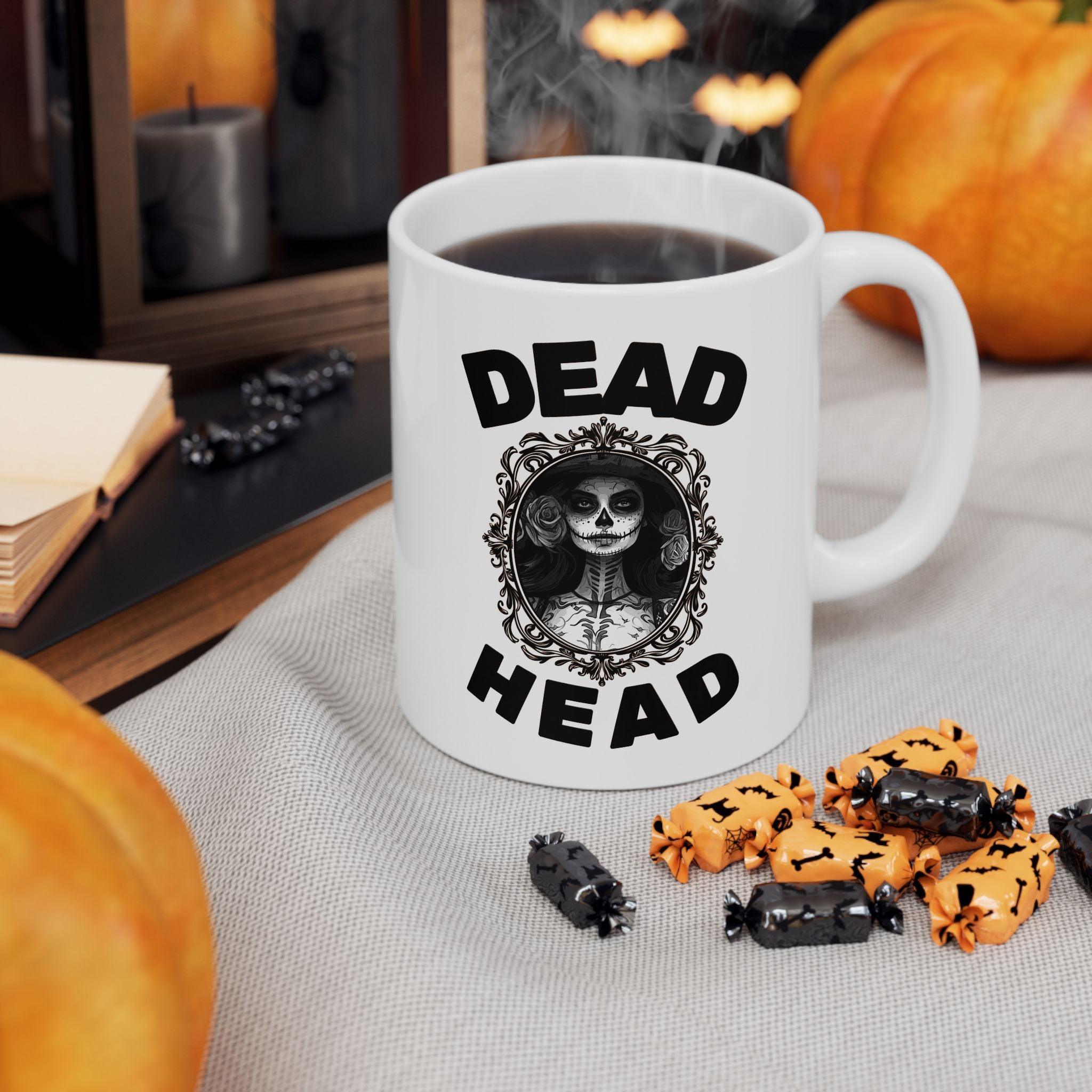 Dead Head - Ceramic Coffee Mug 11oz, 15oz - Witty Twisters Fashions