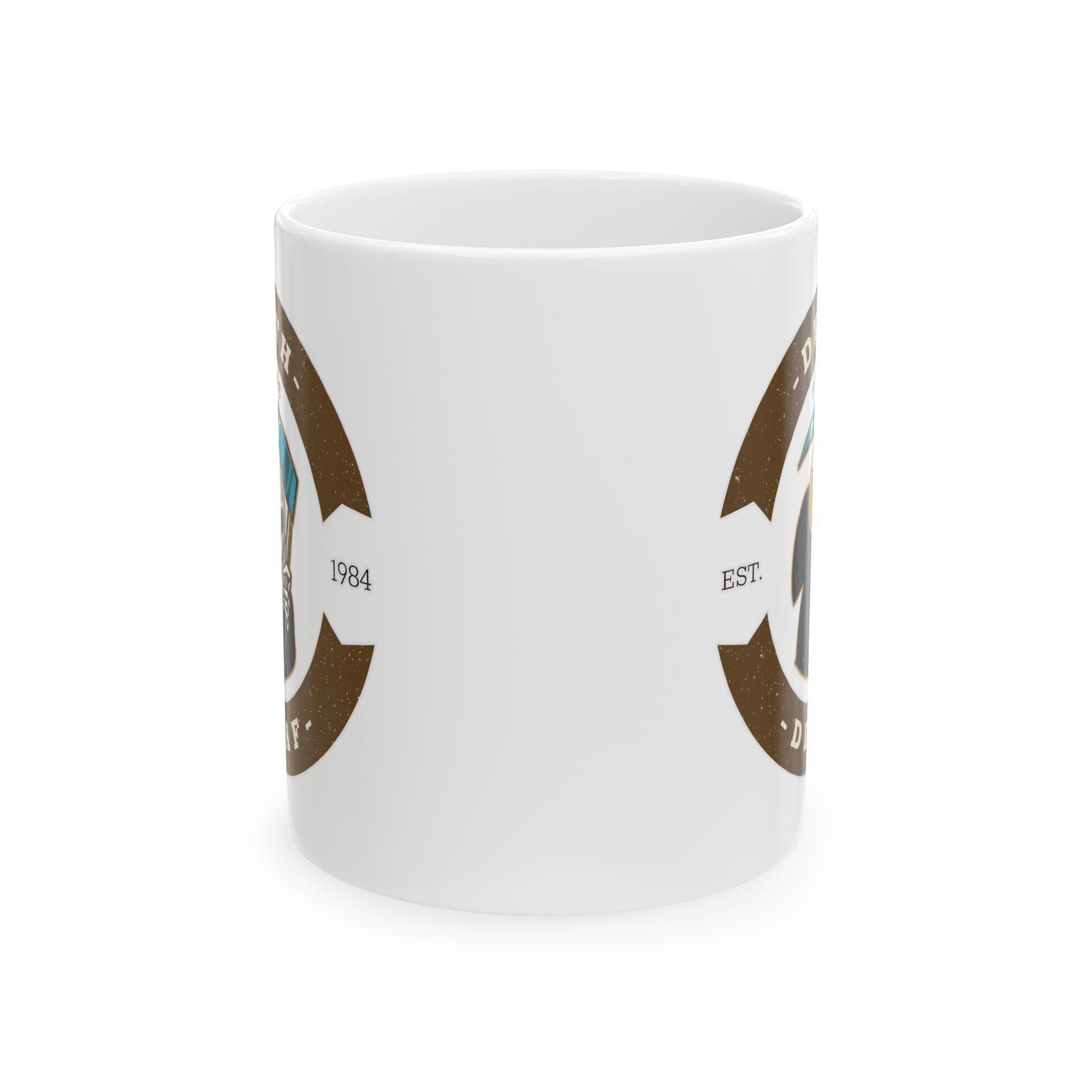 Death before decaf - Ceramic Coffee Mug 11oz, 15oz - Witty Twisters Fashions