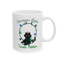 Christmas Lights Taste Better - Ceramic Coffee Mug 11oz, 15oz - Witty Twisters Fashions