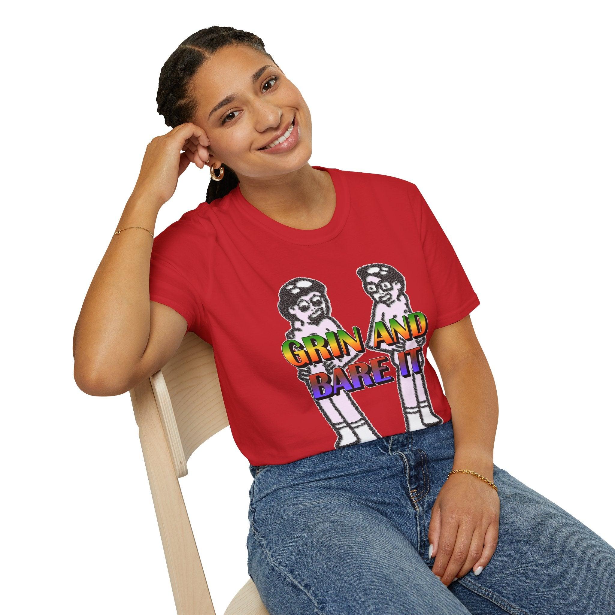Grin And Bare It - Softstyle T-Shirt - Witty Twisters Fashions