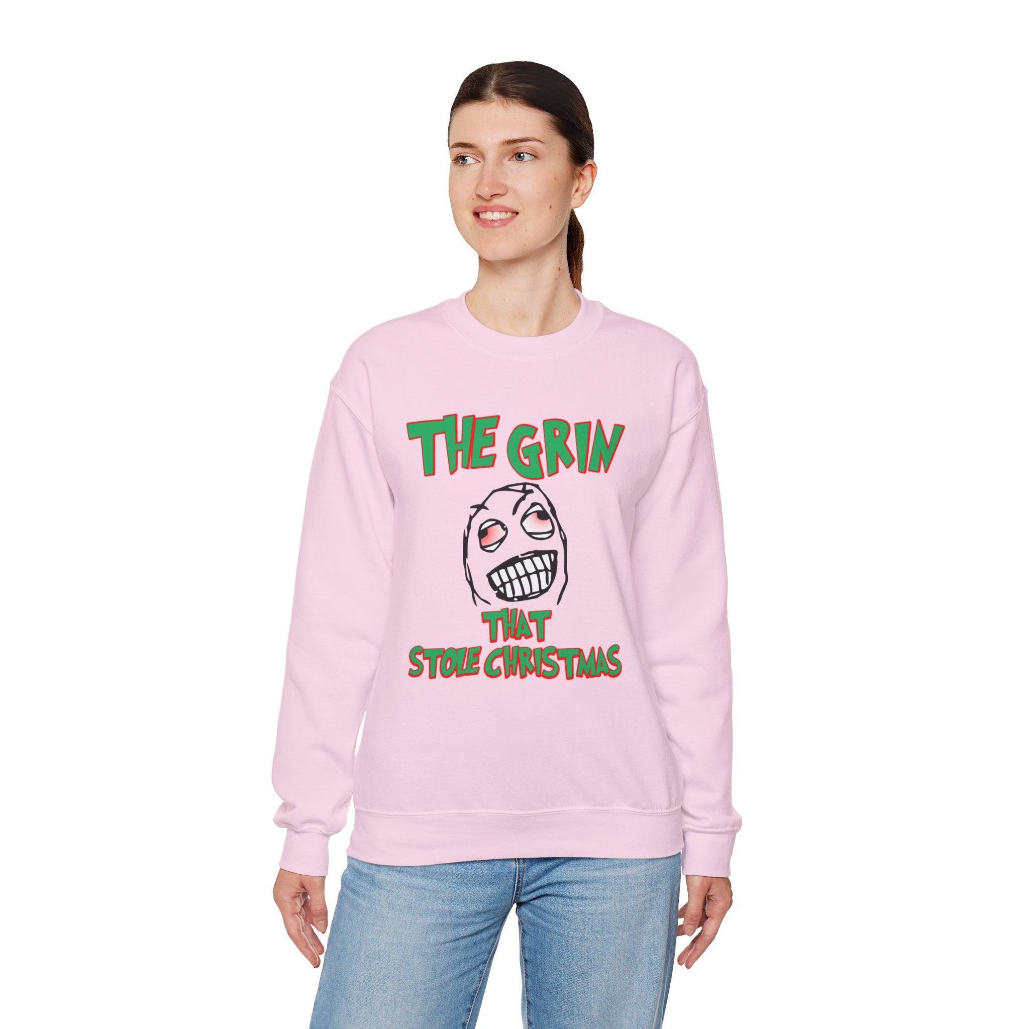 The Grin That Stole Christmas - Sweatshirt - Witty Twisters Fashions