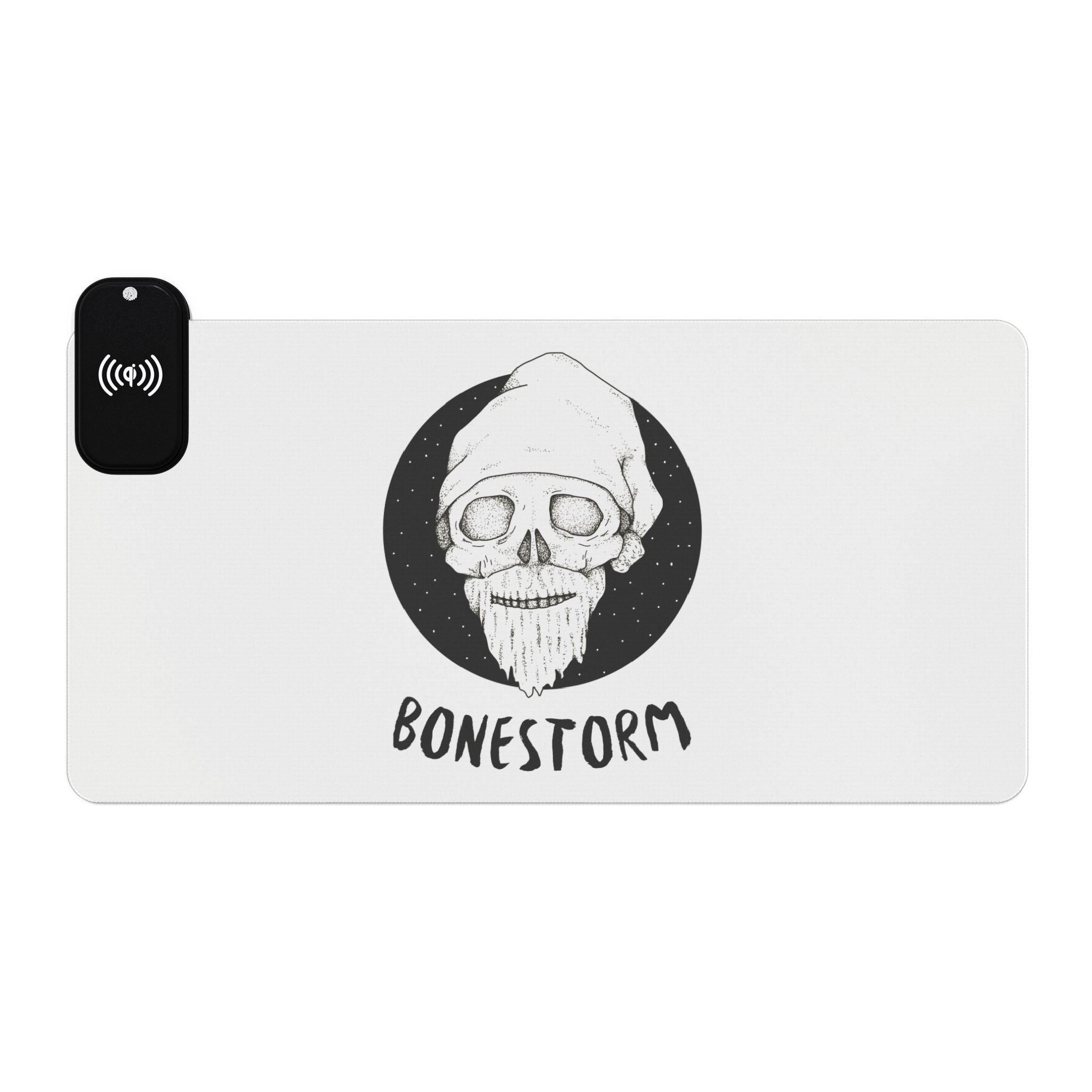 Bonestorm - LED Gaming Mouse Pad with wireless charging - Witty Twisters Fashions
