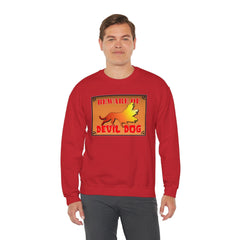 Beware of Devil Dog Sign - Sweatshirt - Witty Twisters Fashions