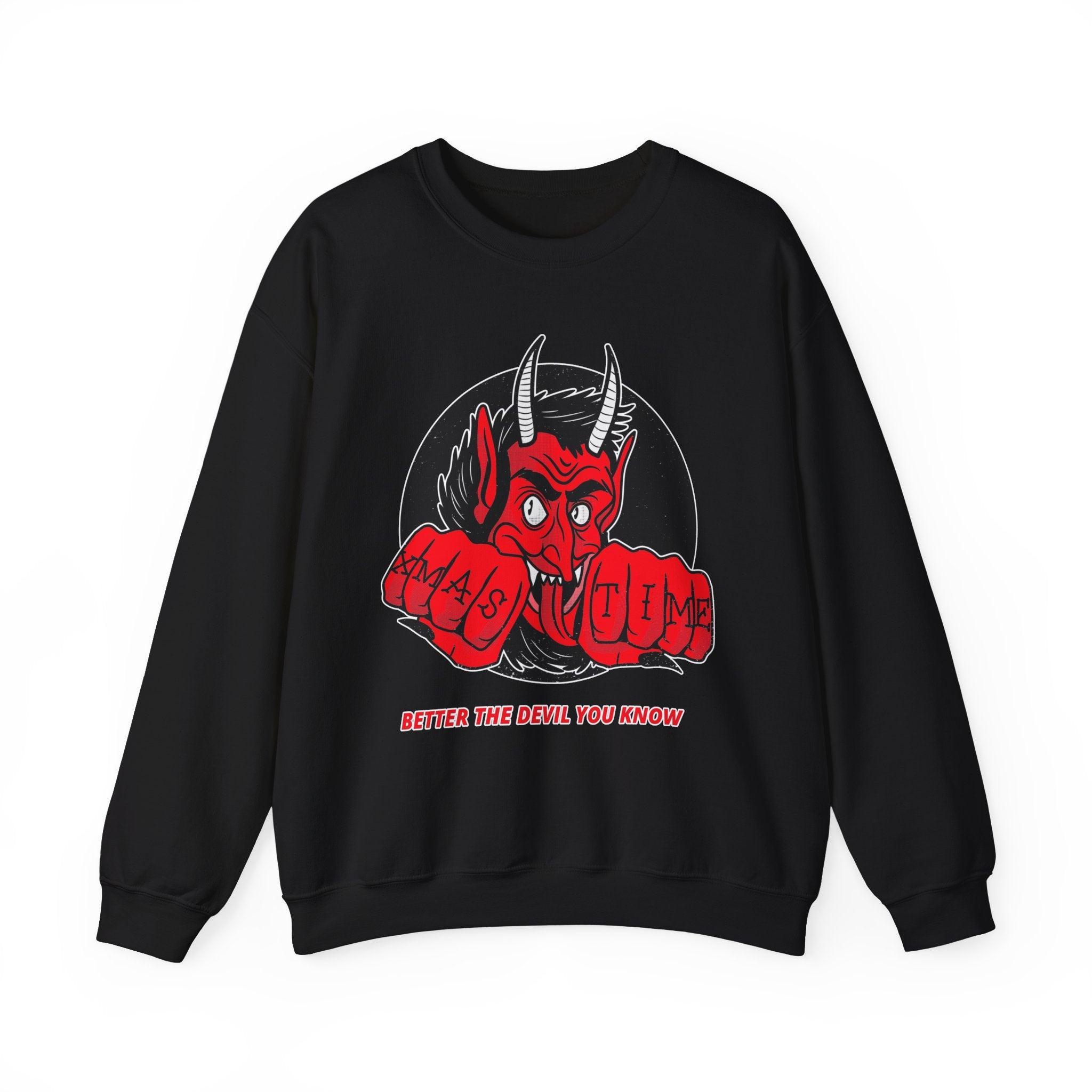 Better the devil you know Xmas time - Sweatshirt - Witty Twisters Fashions