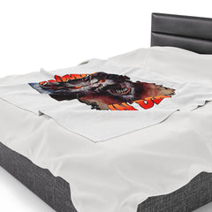 Animal In Bed - Velveteen Plush Blanket - Witty Twisters Fashions