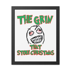 The Grin That Stole Christmas - Framed Poster - Witty Twisters Fashions