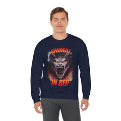 Animal In Bed - Sweatshirt - Witty Twisters Fashions