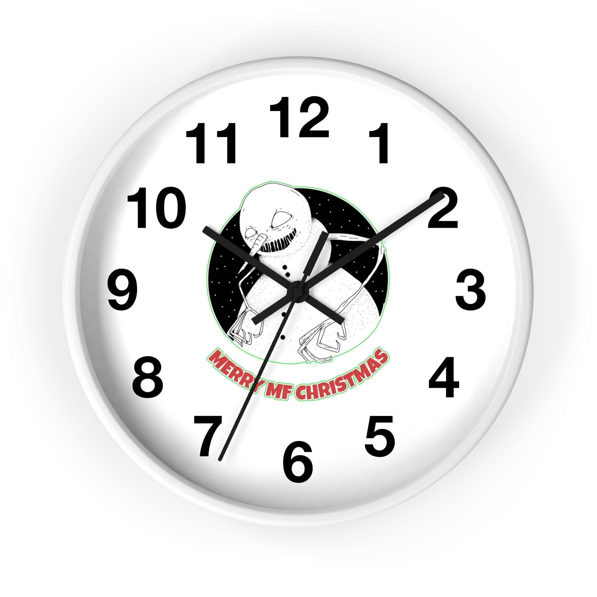 Merry MF Christmas - Wall Clock - Witty Twisters Fashions