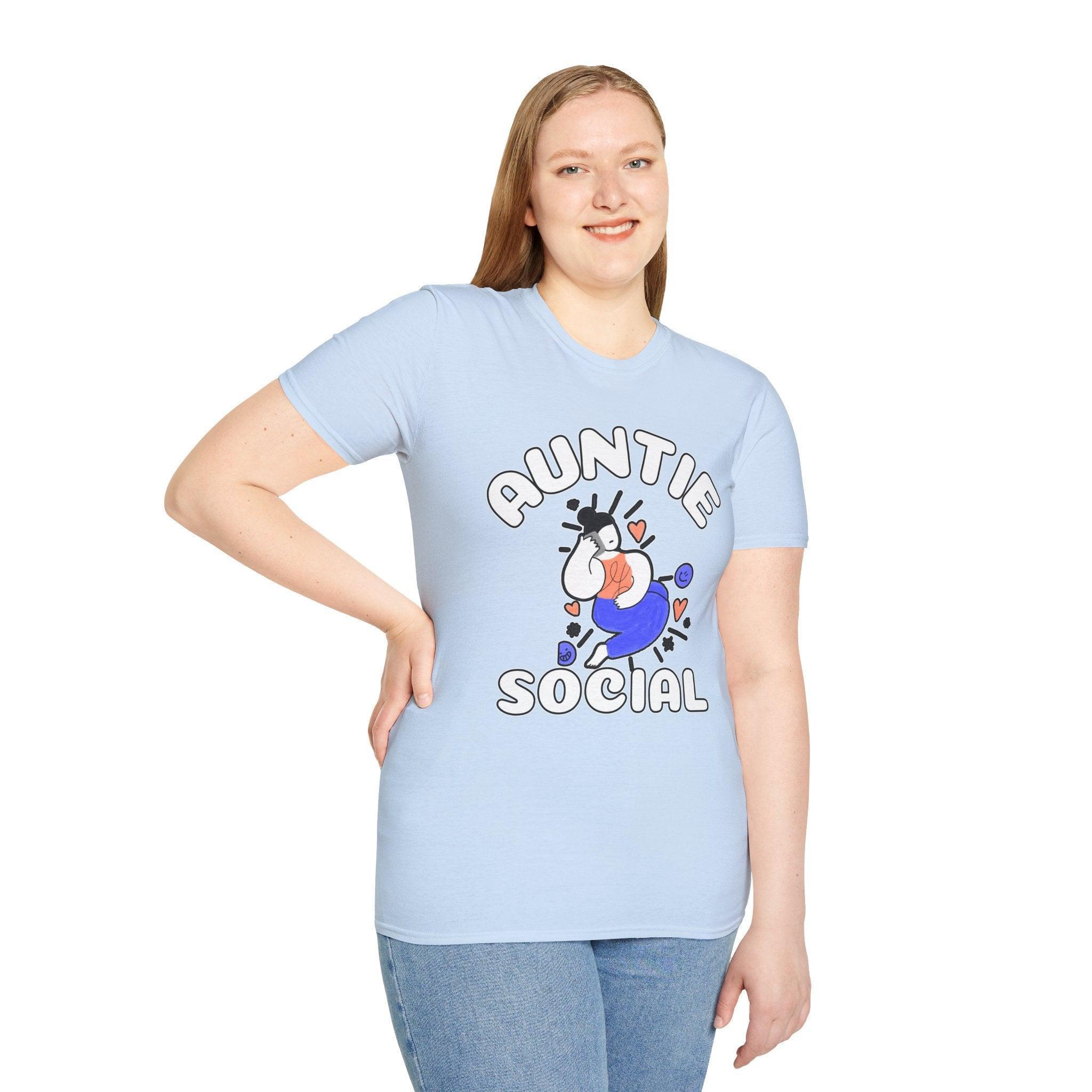 Auntie Social - Softstyle T-Shirt - Witty Twisters Fashions