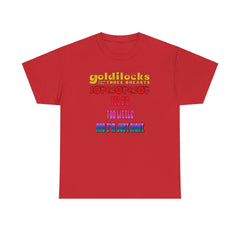 Goldilocks and the three breasts Too big Too little and I'm just right - T-Shirt - Witty Twisters Fashions