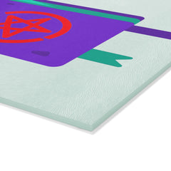 How to cook like the devil - Glass Cutting Board - Witty Twisters Fashions
