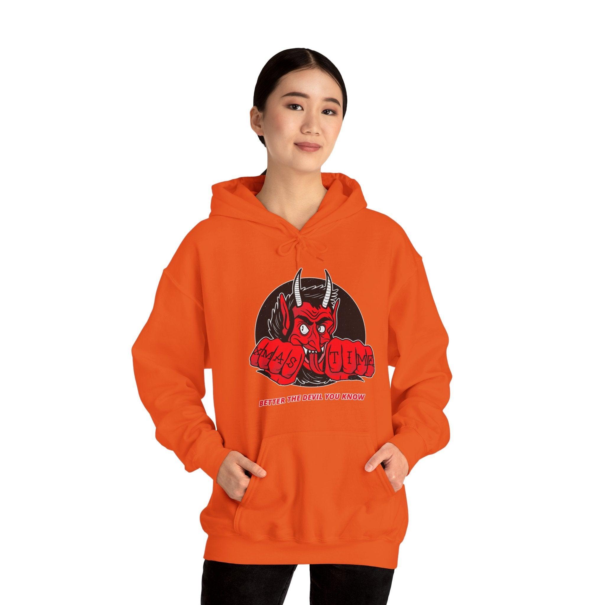 Better the devil you know Xmas time - Hoodie - Witty Twisters Fashions