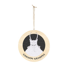 Unhappy Krampus - Wood Signs - Witty Twisters Fashions