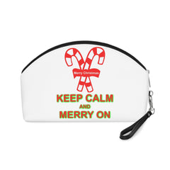 Keep Calm and Merry On - Women’s Makeup Bag or Purse - Witty Twisters Fashions