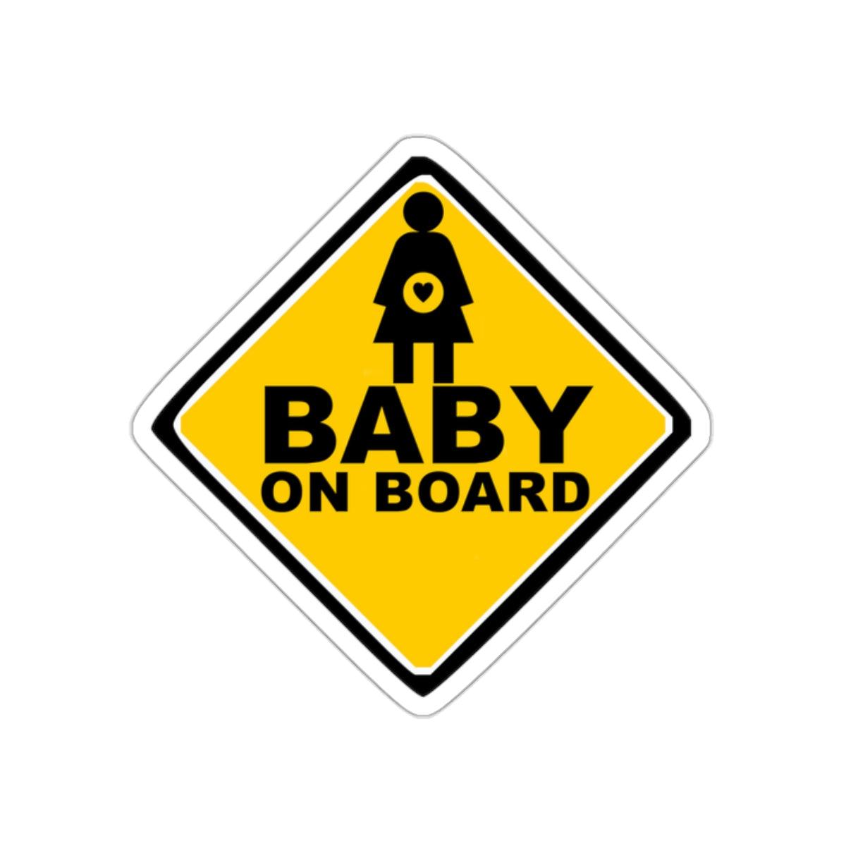 Baby On Board Sign - Kiss-Cut Stickers - Witty Twisters Fashions