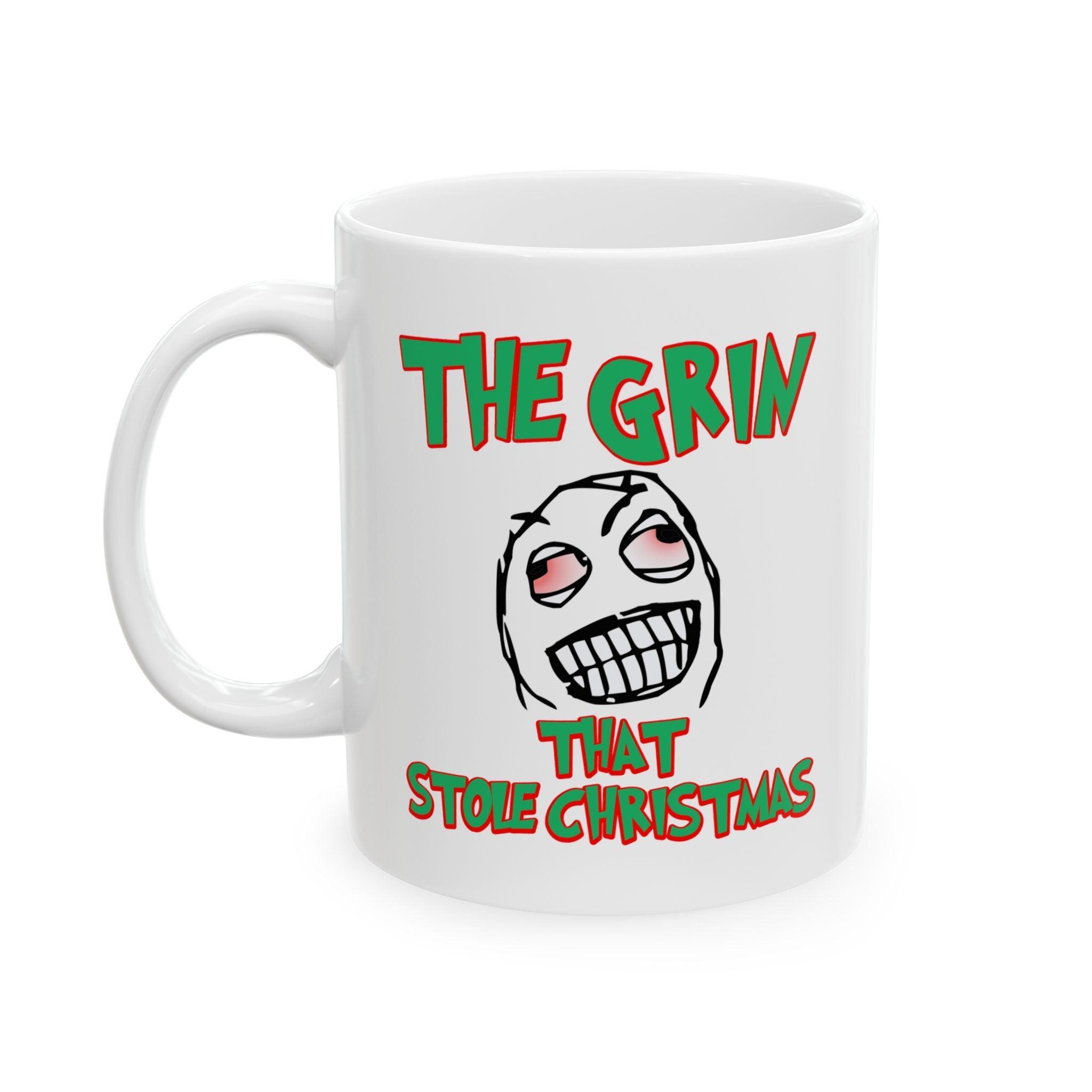 The Grin That Stole Christmas - Ceramic Coffee Mug 11oz, 15oz - Witty Twisters Fashions