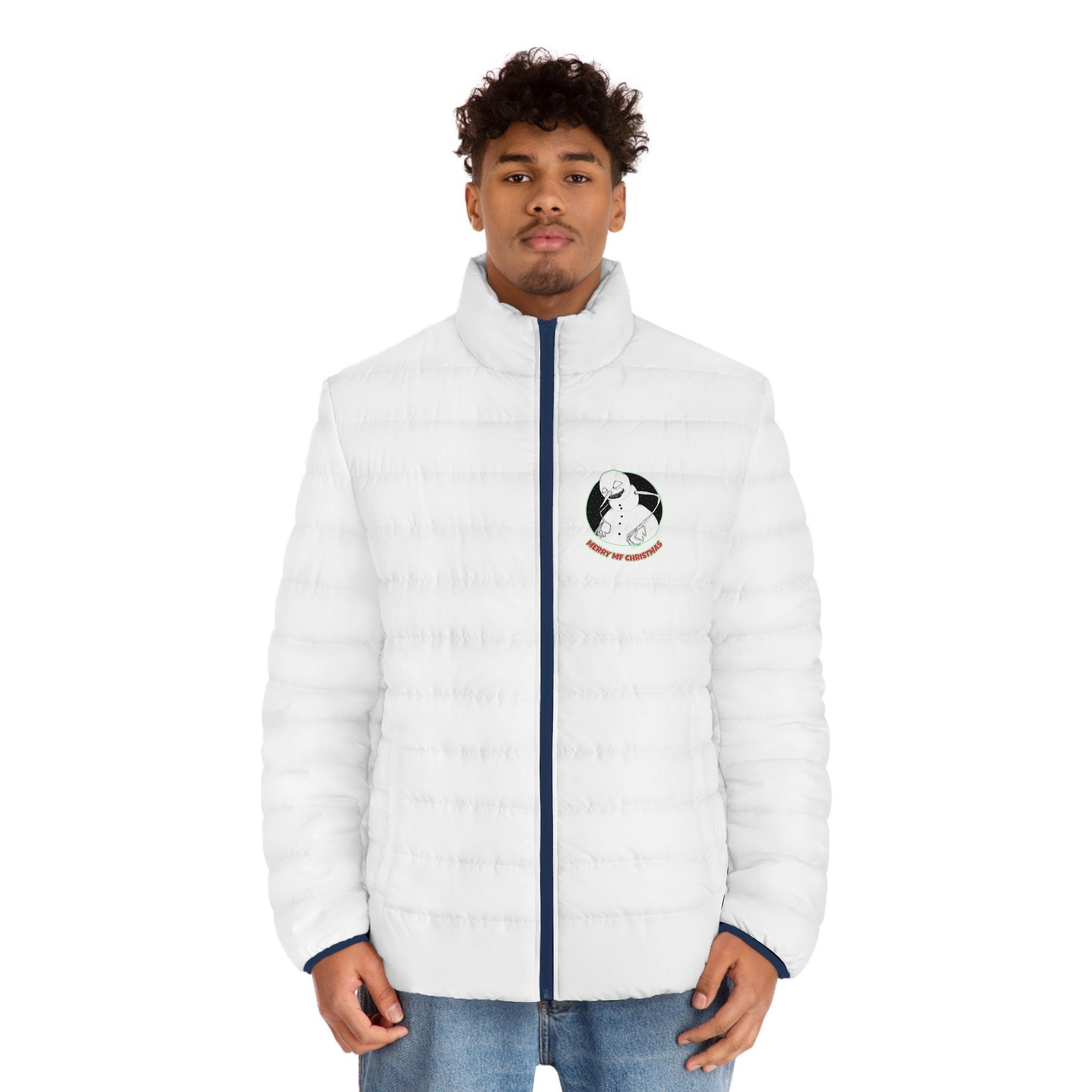 Merry MF Christmas - Men's Puffer Jacket - Witty Twisters Fashions