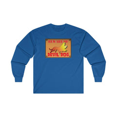 Beware of Devil Dog Sign - Long-Sleeve Tee - Witty Twisters Fashions