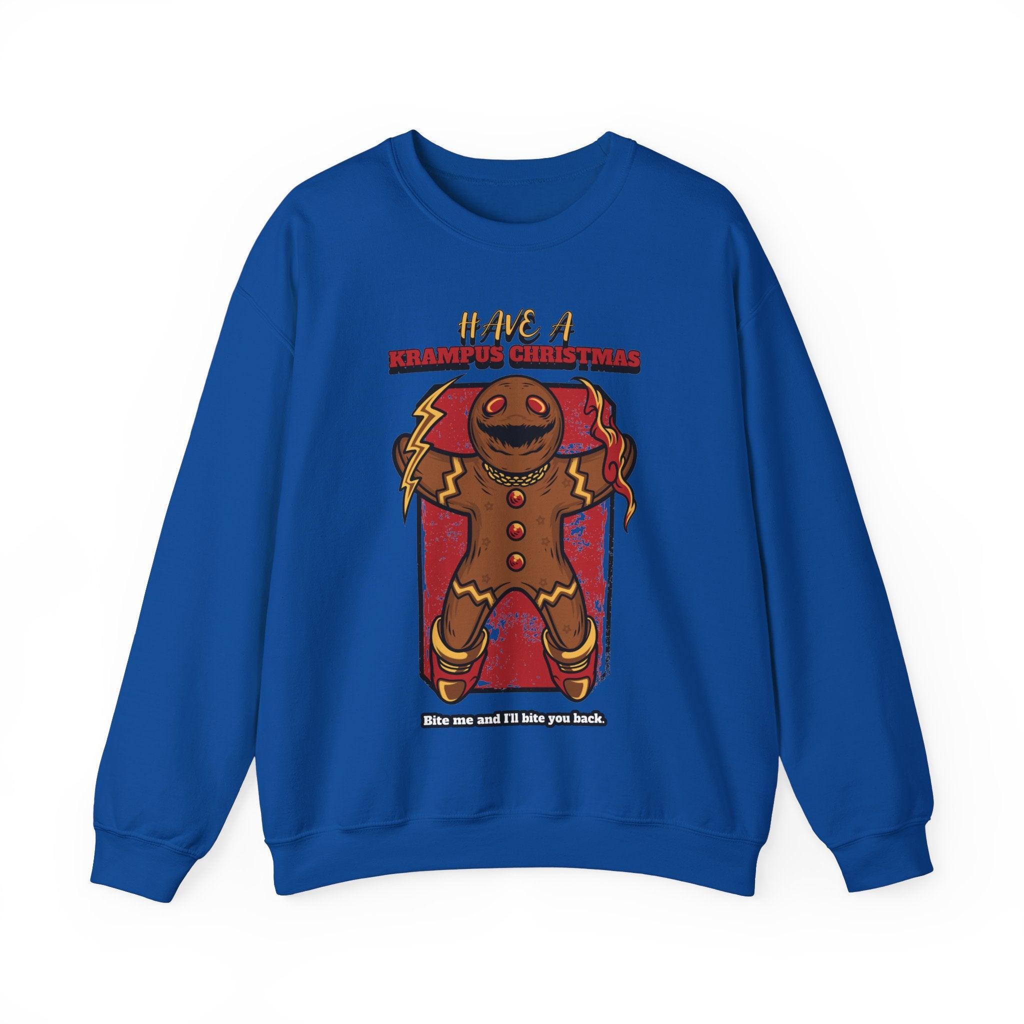 Have a Krampus Christmas Bite me and I'll bite you back. - Sweatshirt - Witty Twisters Fashions