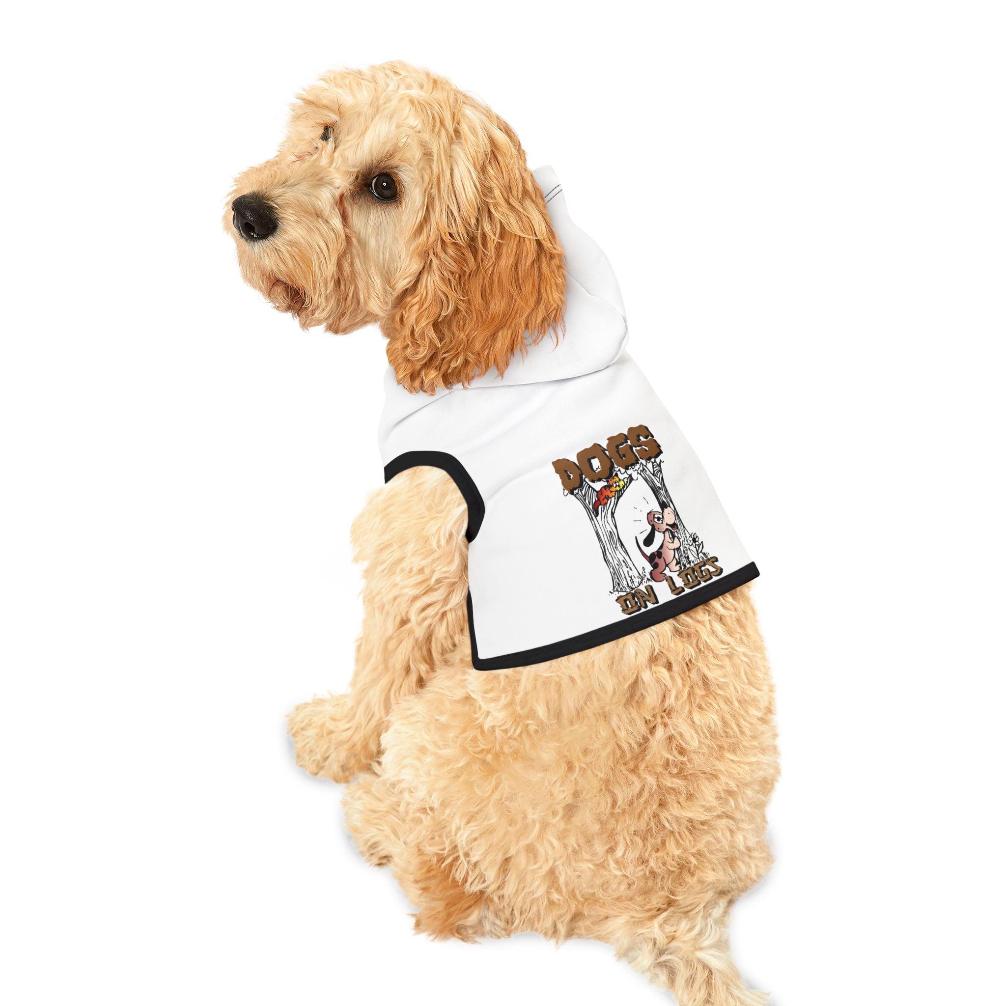 Dogs On Logs - Pet Hoodie - Witty Twisters Fashions