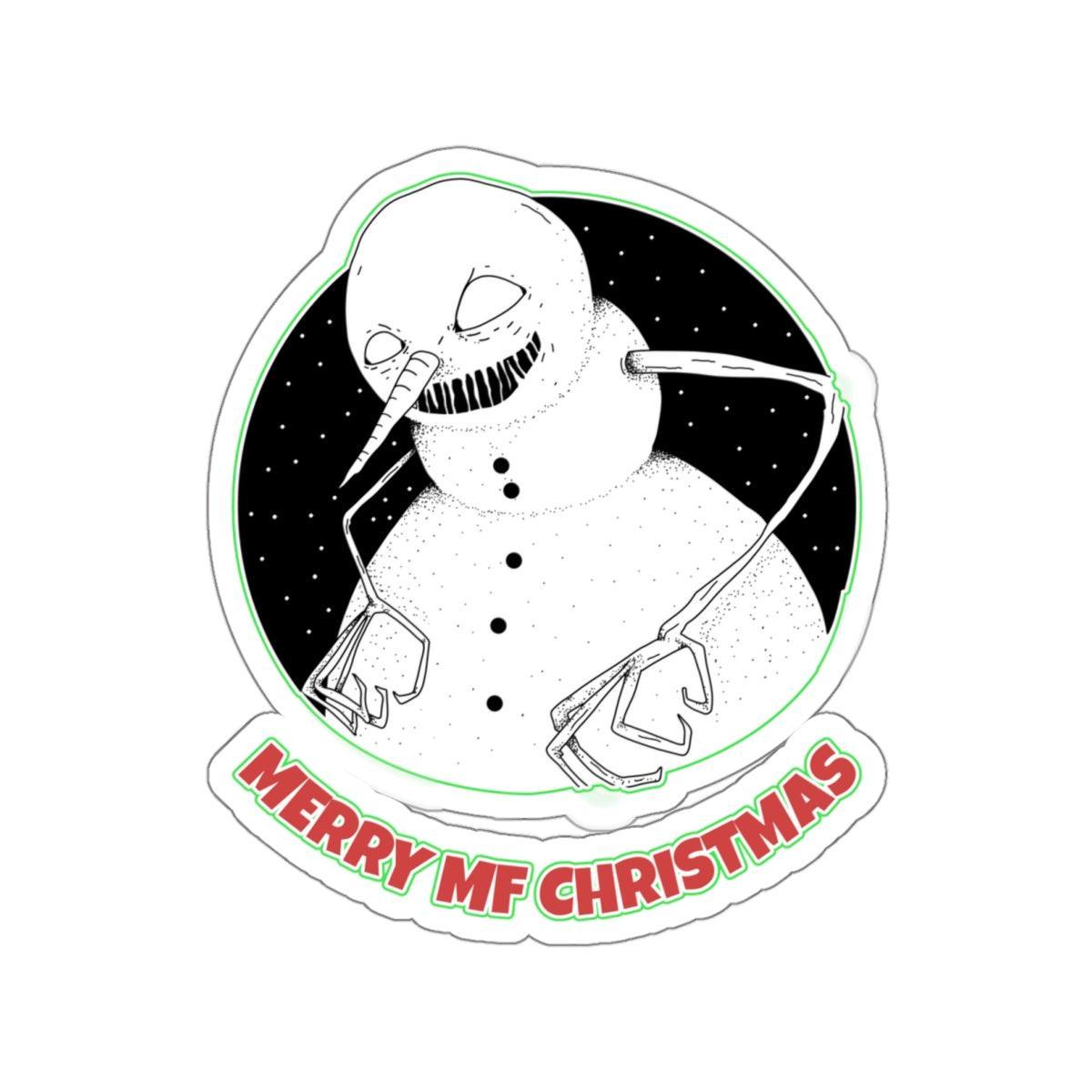 Merry MF Christmas - Kiss-Cut Stickers - Witty Twisters Fashions