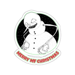 Merry MF Christmas - Kiss-Cut Stickers - Witty Twisters Fashions