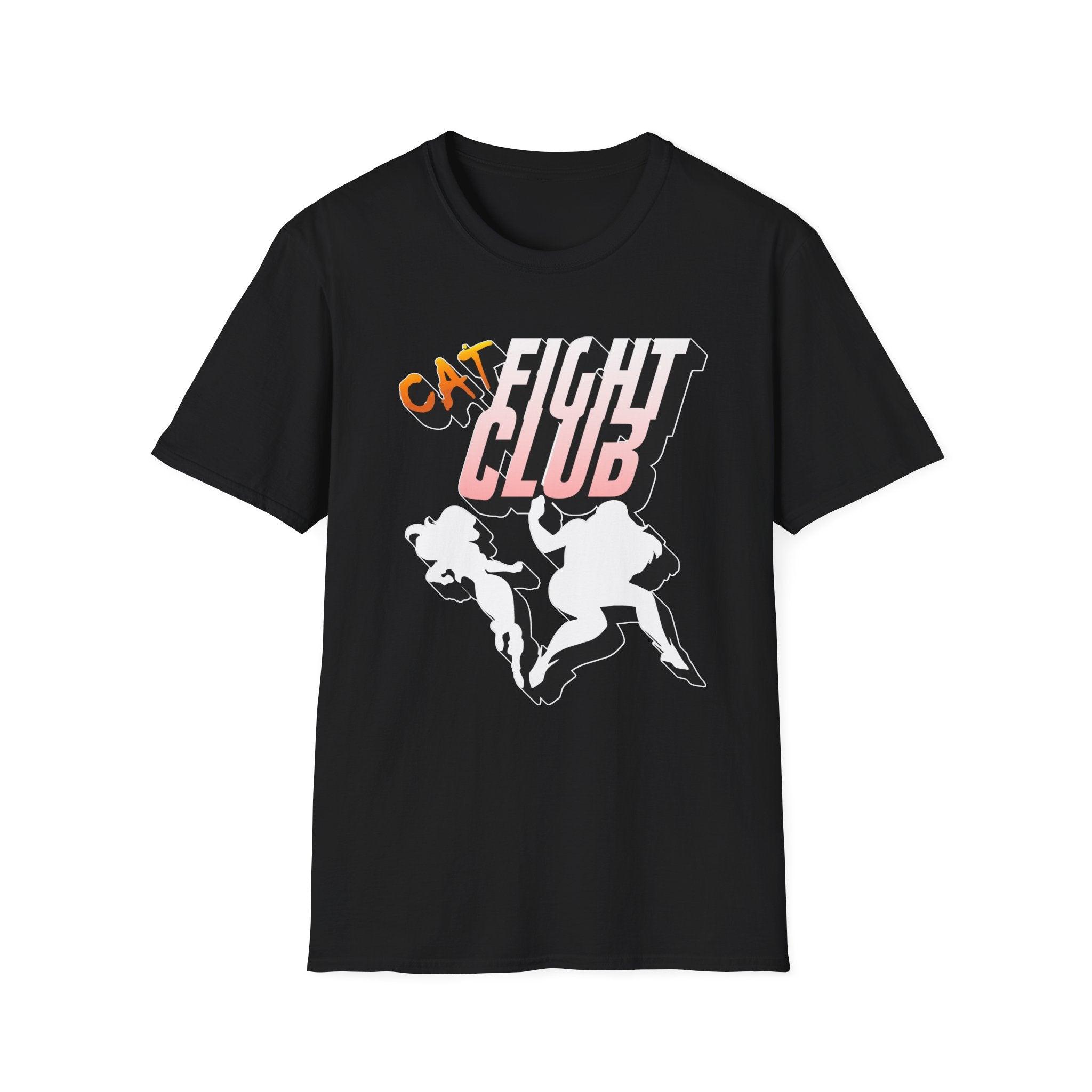 Cat Fight Club - Softstyle T-Shirt - Witty Twisters Fashions