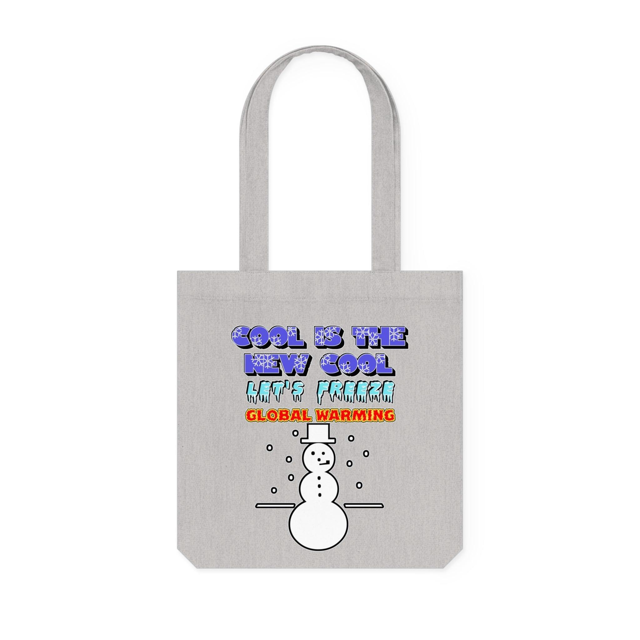 Cool Is The New Cool Let's Freeze Global Warming - Woven Tote Bag - Witty Twisters Fashions