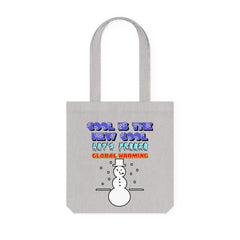 Cool Is The New Cool Let's Freeze Global Warming - Woven Tote Bag - Witty Twisters Fashions