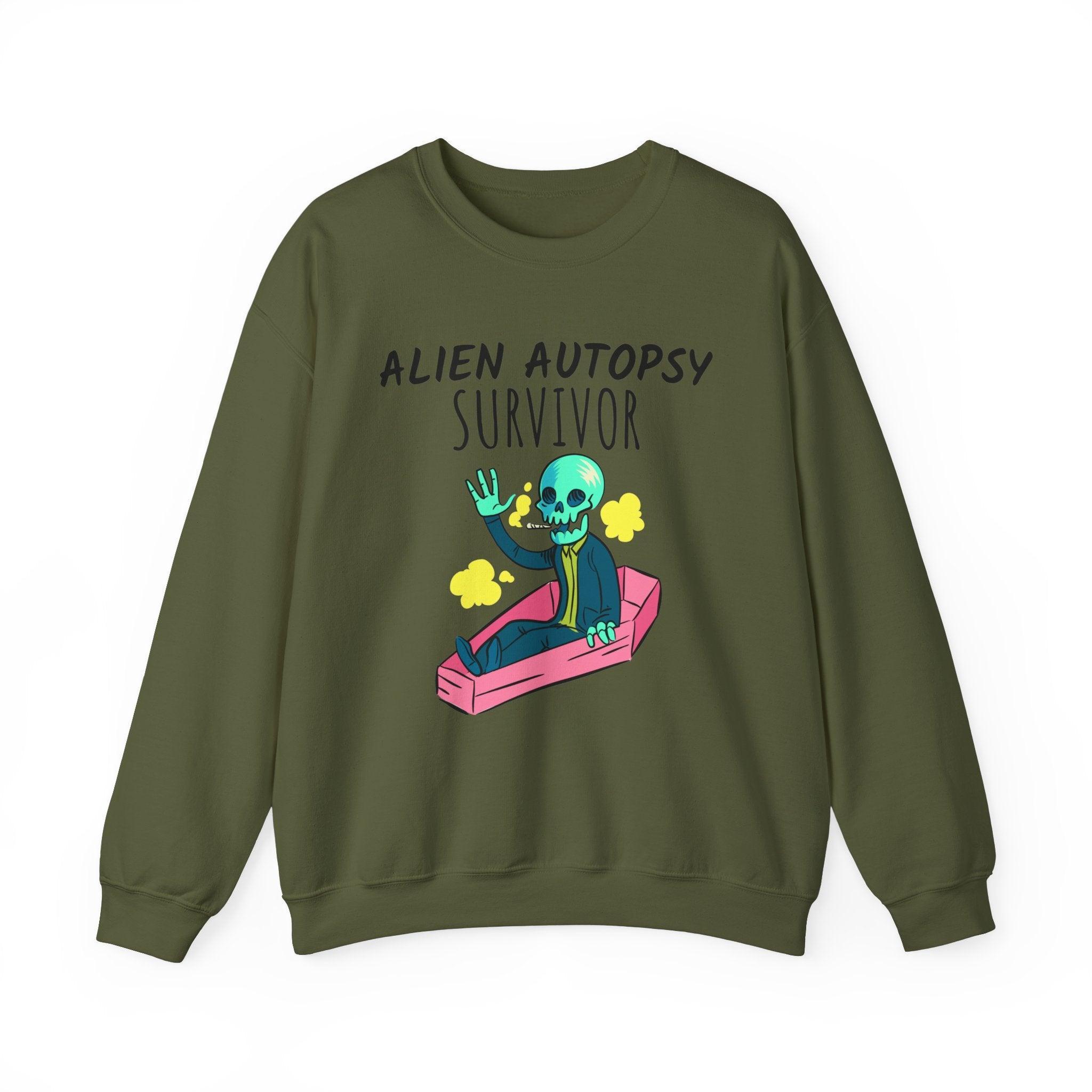 Alien Autopsy Survivor - Sweatshirt - Witty Twisters Fashions