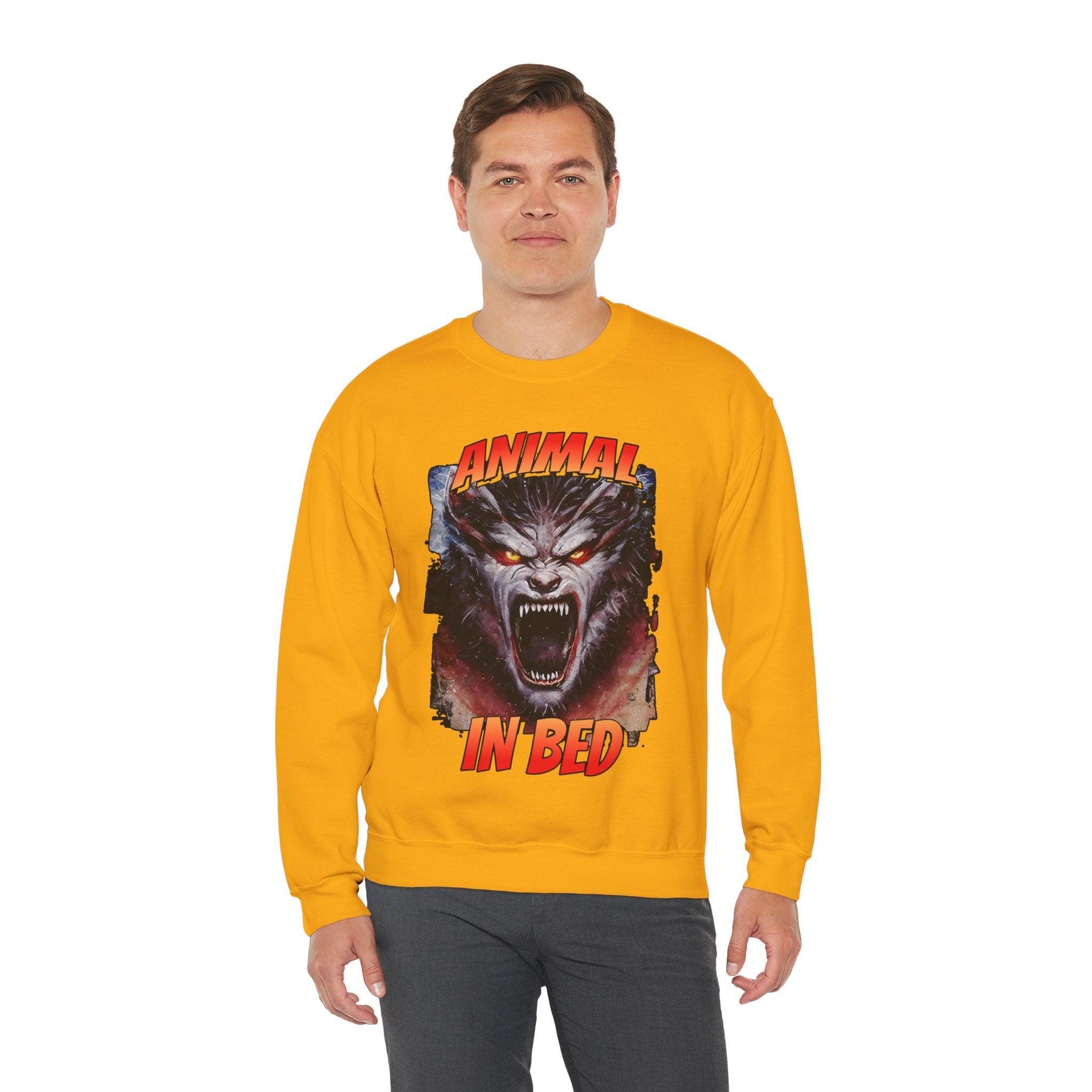 Animal In Bed - Sweatshirt - Witty Twisters Fashions