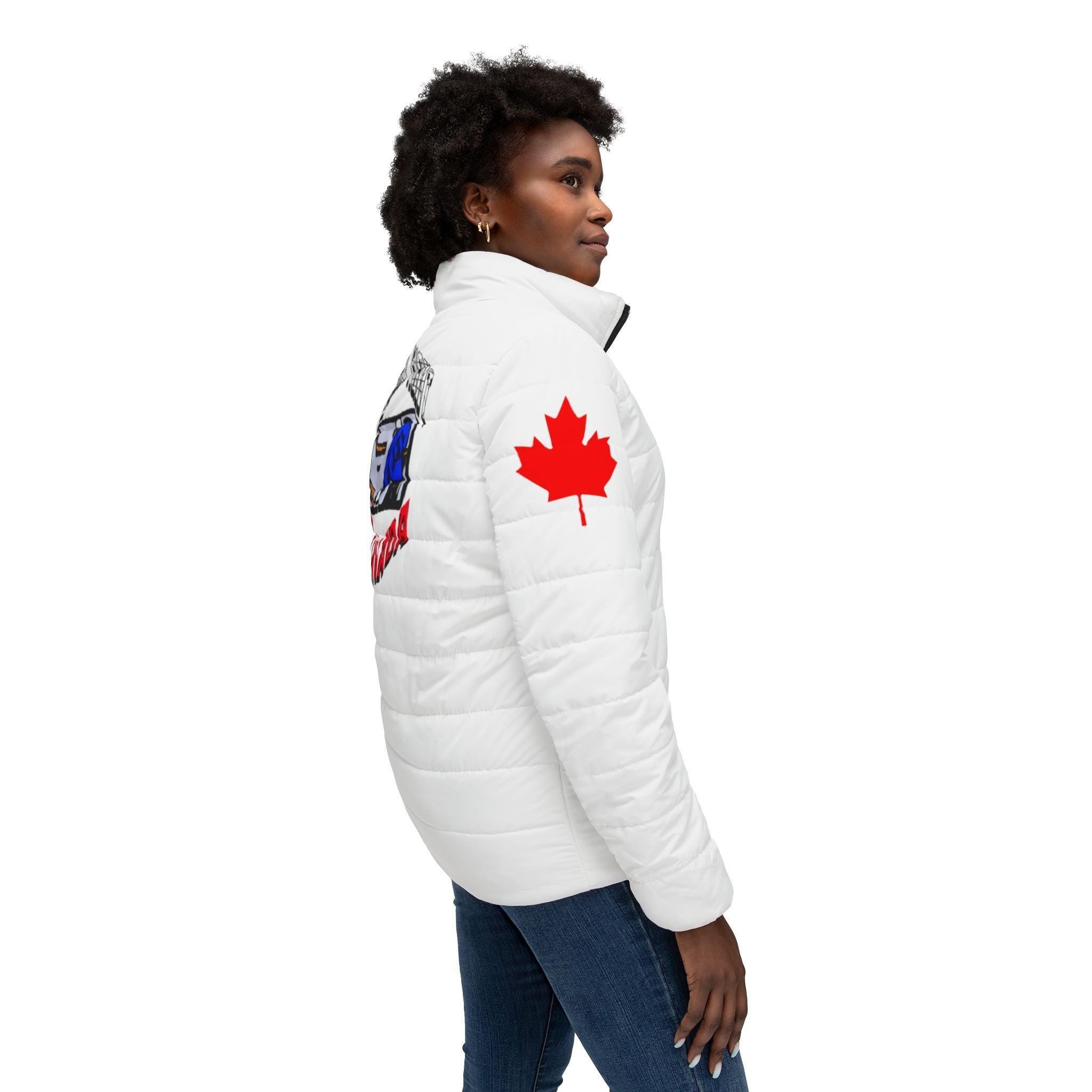 Hockey Fight In Canada - Women’s Puffer Jacket - Witty Twisters Fashions