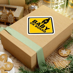 Baby On Board Sign - Kiss-Cut Stickers - Witty Twisters Fashions