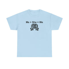 Me + She = We women's same-sex symbols - T-Shirt - Witty Twisters Fashions