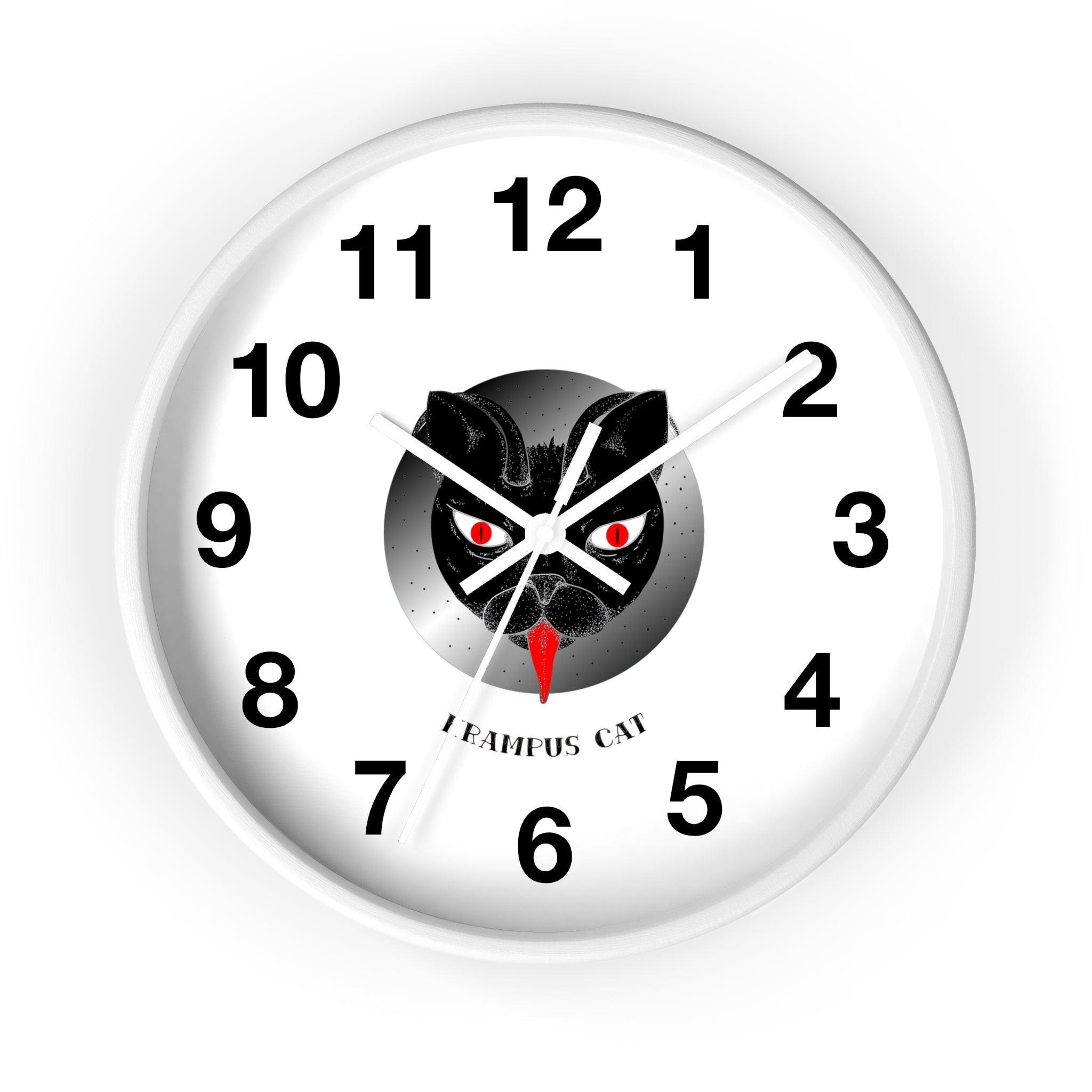 Krampus Cat - Wall Clock - Witty Twisters Fashions