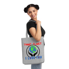 Dammit Planet! I Love You - Woven Tote Bag - Witty Twisters Fashions