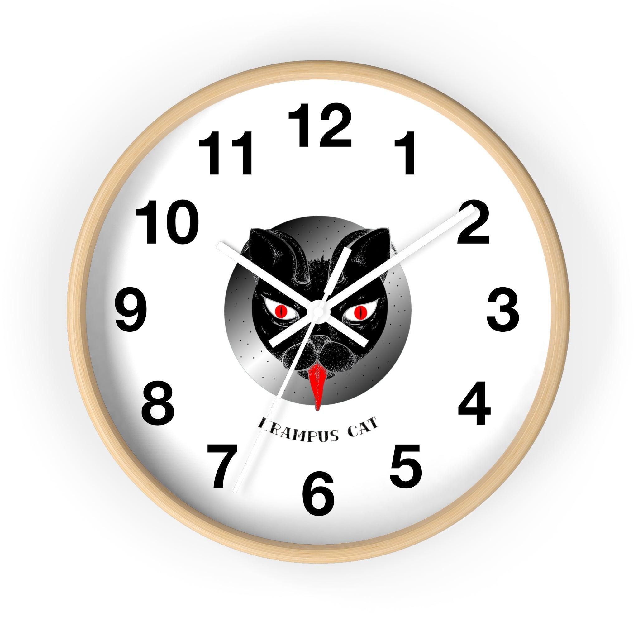 Krampus Cat - Wall Clock - Witty Twisters Fashions