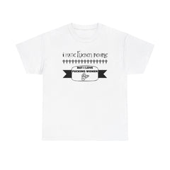 I hate fucken people But I love fucking women - T-Shirt - Witty Twisters Fashions