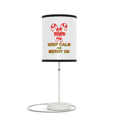 Keep Calm and Merry On - Lamp on a Stand - Witty Twisters Fashions