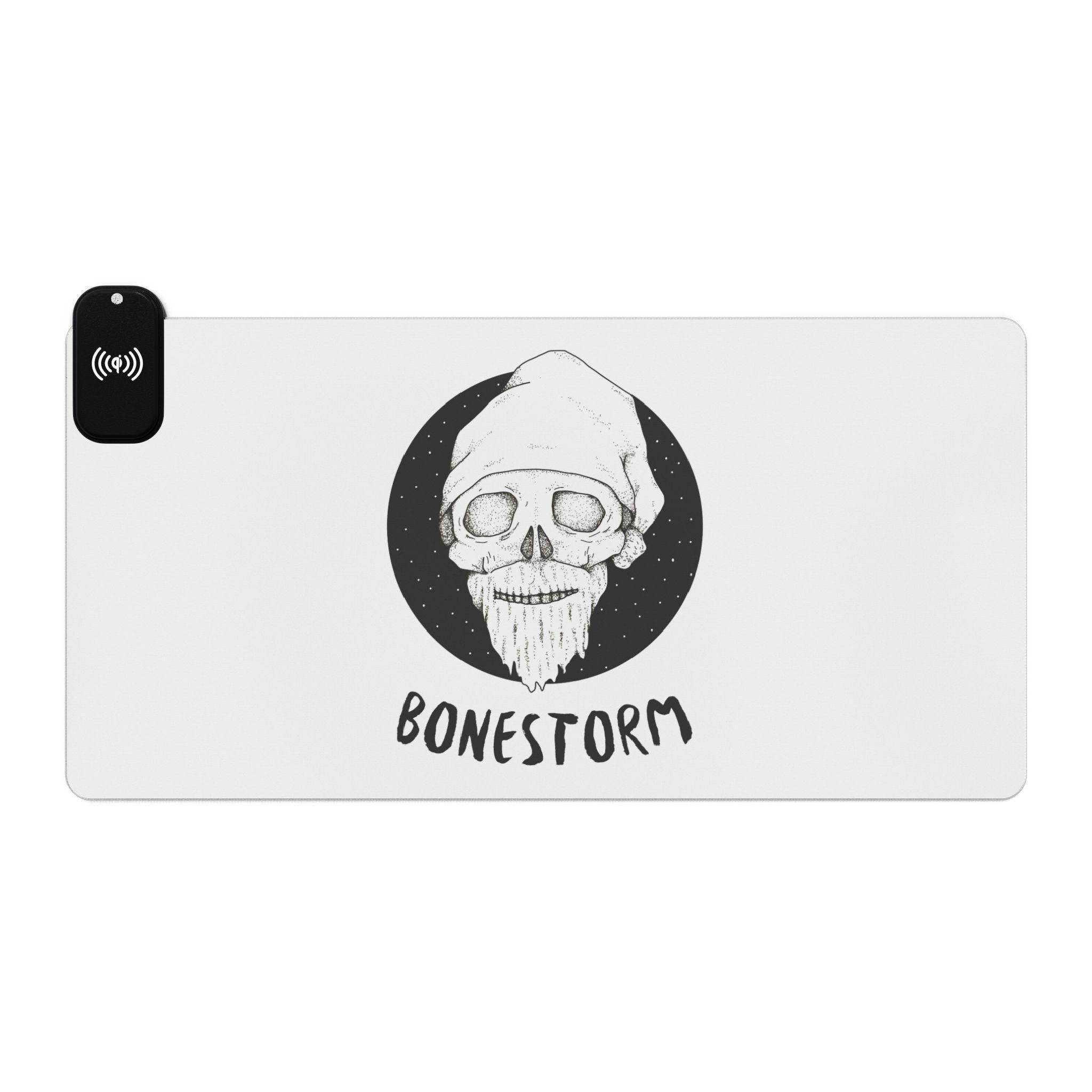 Bonestorm - LED Gaming Mouse Pad with wireless charging - Witty Twisters Fashions