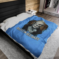 Batty In Bed Baby - Velveteen Plush Blanket - Witty Twisters Fashions