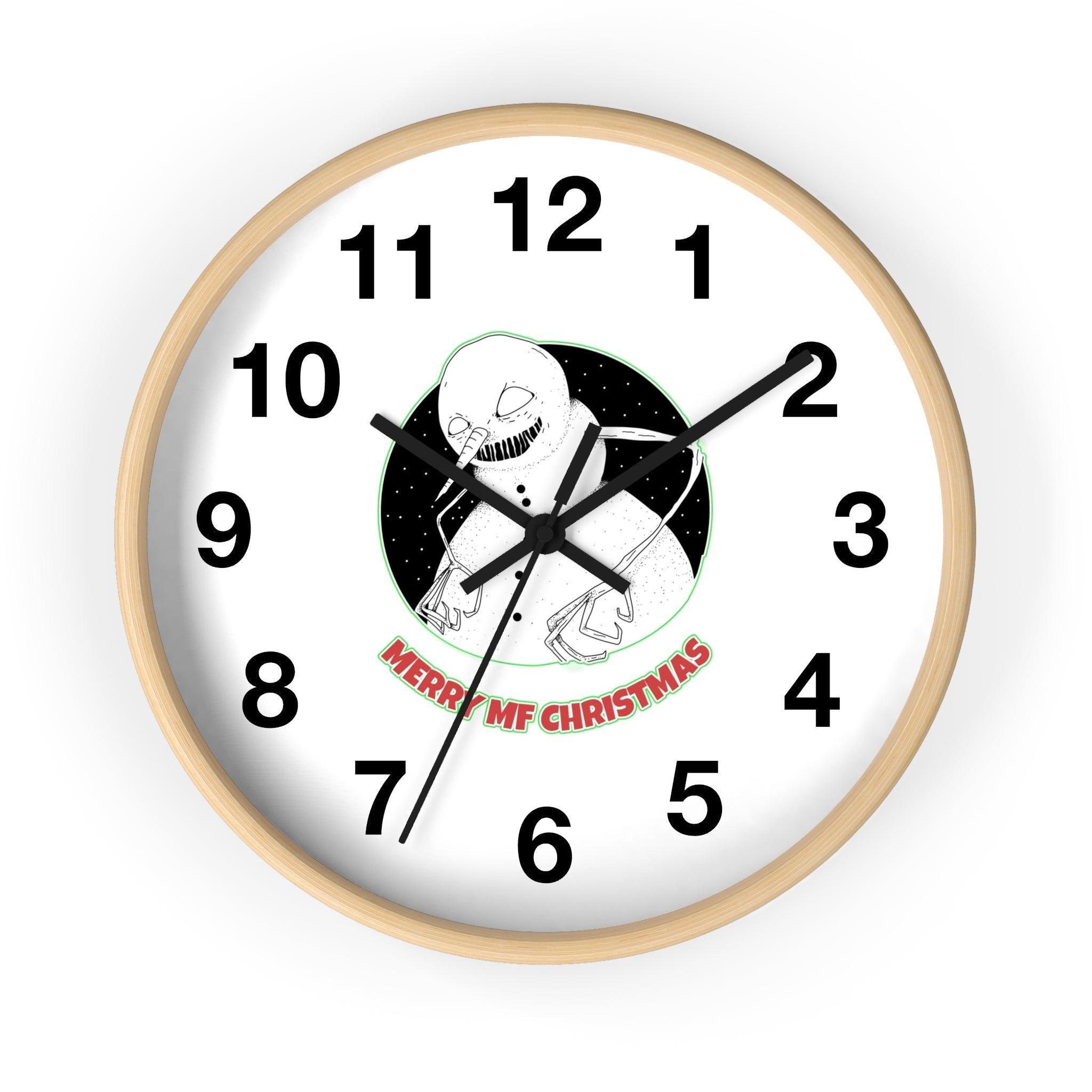 Merry MF Christmas - Wall Clock - Witty Twisters Fashions
