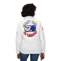 Hockey Fight In Canada - Women’s Puffer Jacket - Witty Twisters Fashions