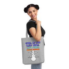 Cool Is The New Cool Let's Freeze Global Warming - Woven Tote Bag - Witty Twisters Fashions