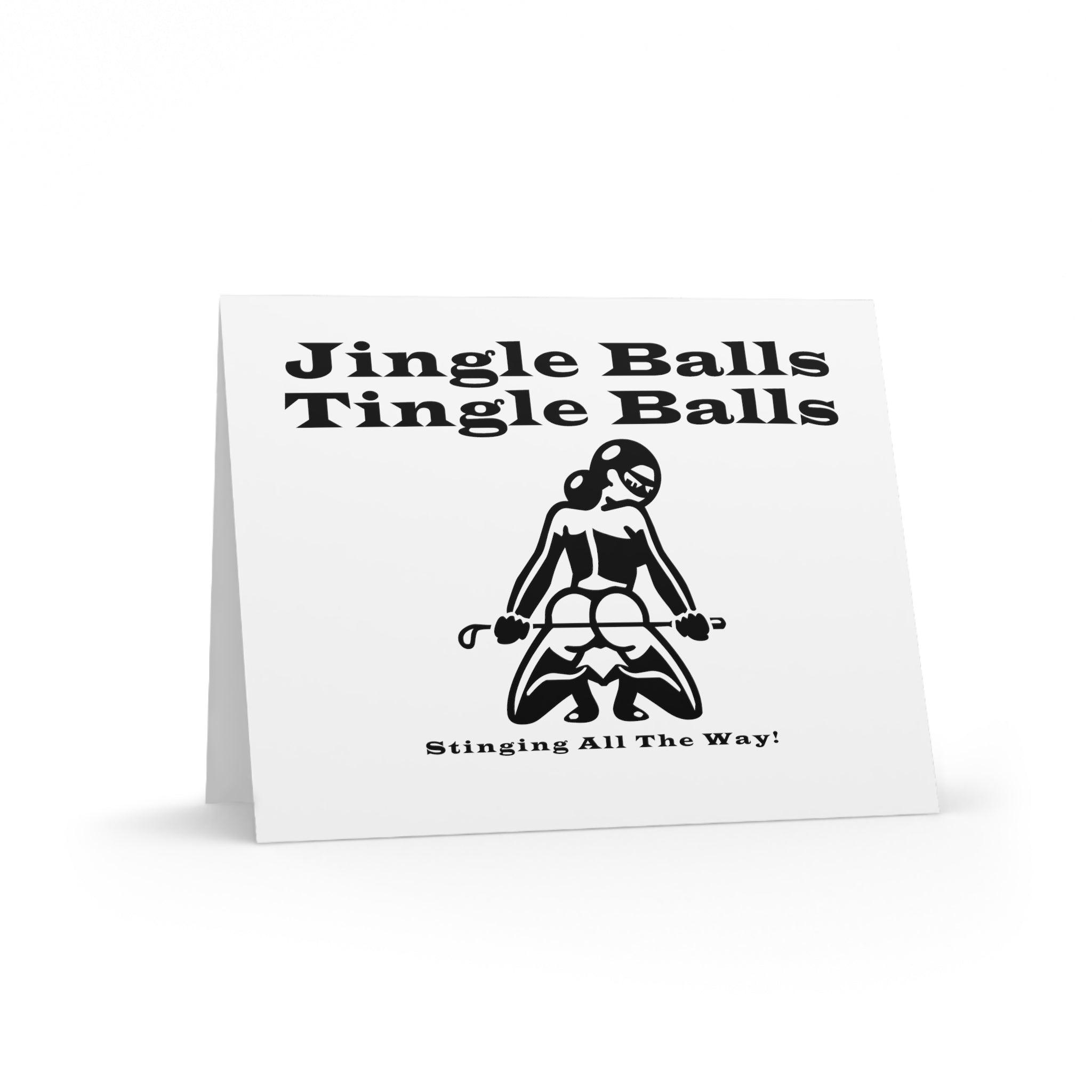 Jingle Balls ... Stinging All The Way - Greeting Cards - Witty Twisters Fashions