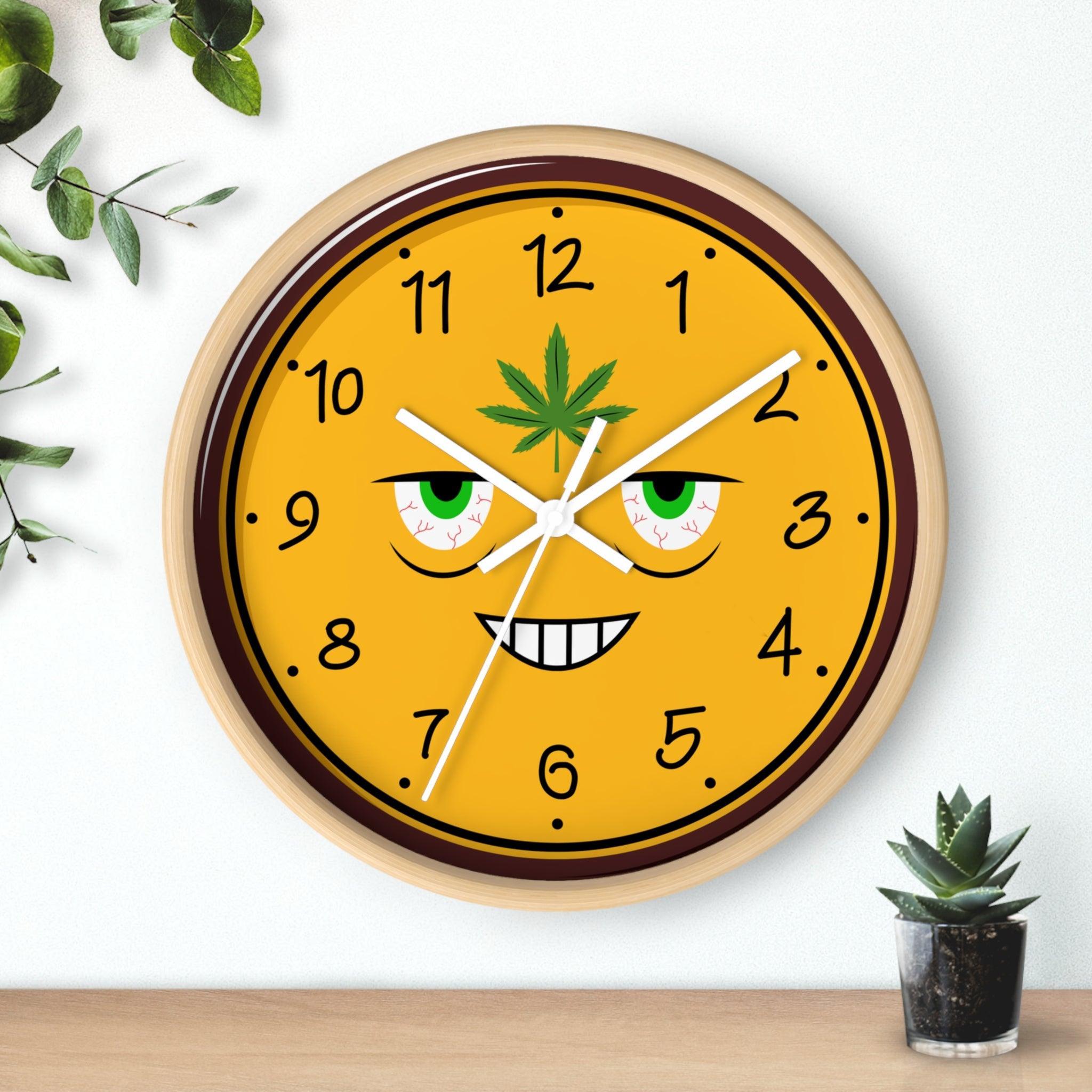 High All The Time - Wall Clock - Witty Twisters Fashions