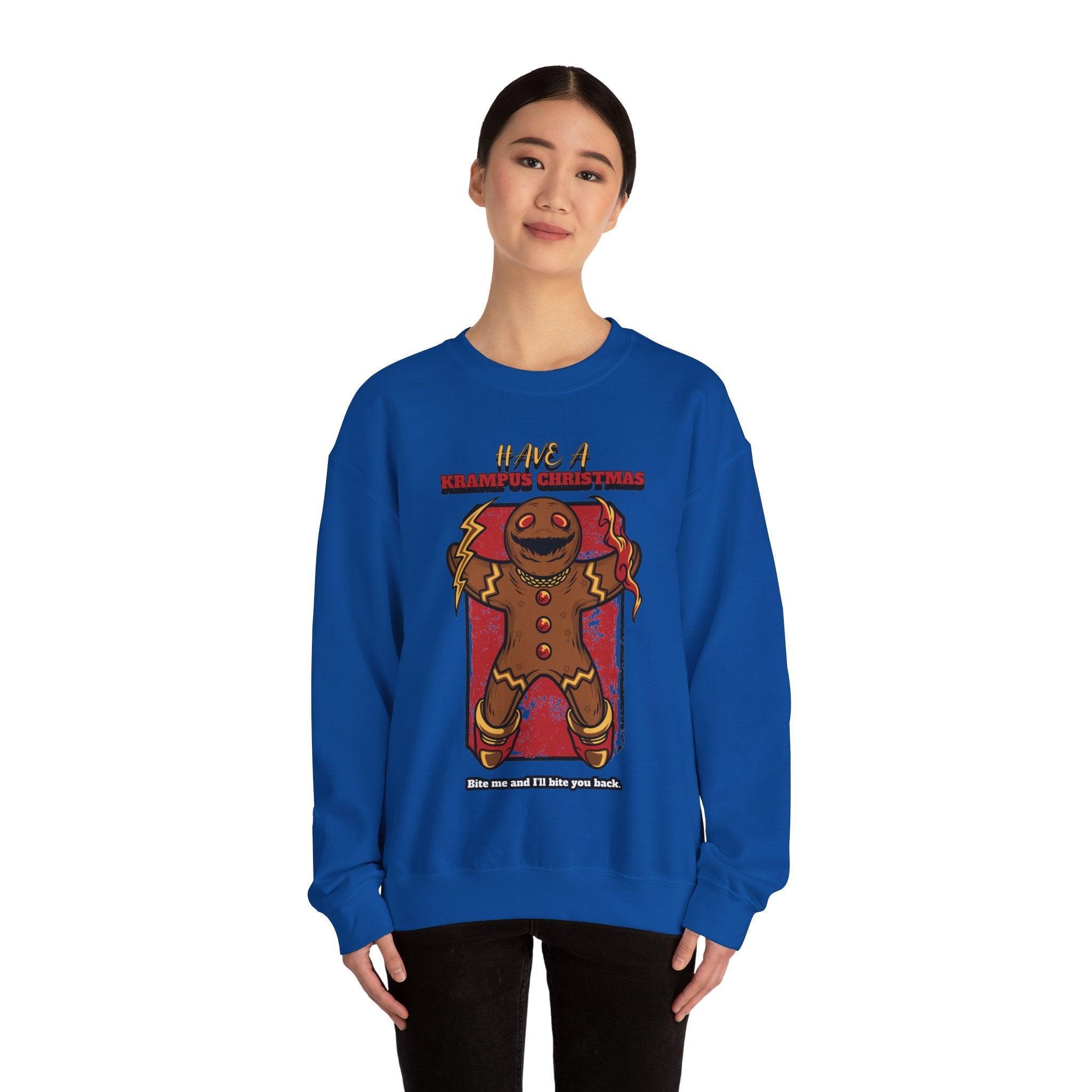 Have a Krampus Christmas Bite me and I'll bite you back. - Sweatshirt - Witty Twisters Fashions