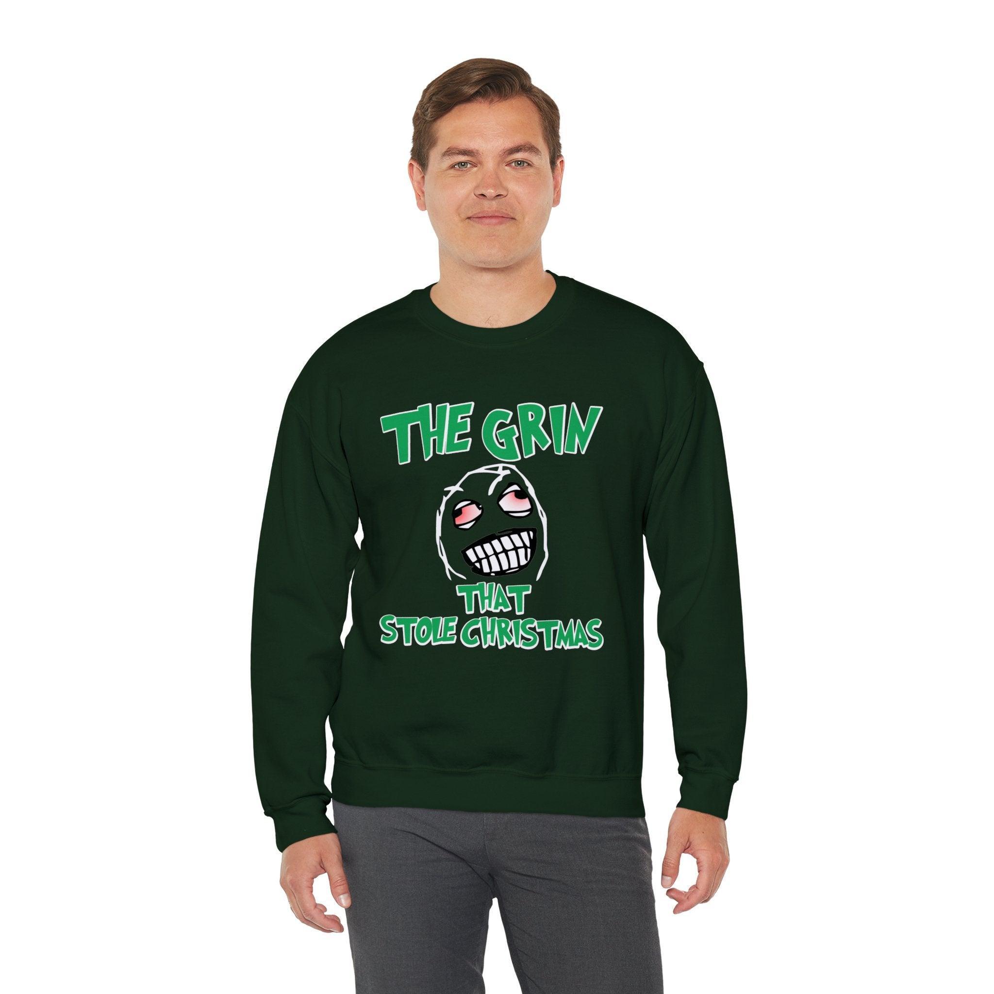 The Grin That Stole Christmas - Sweatshirt - Witty Twisters Fashions