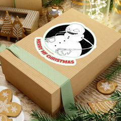 Merry MF Christmas - Kiss-Cut Stickers - Witty Twisters Fashions