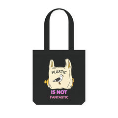 Plastic is not fantastic - Woven Tote Bag - Witty Twisters Fashions